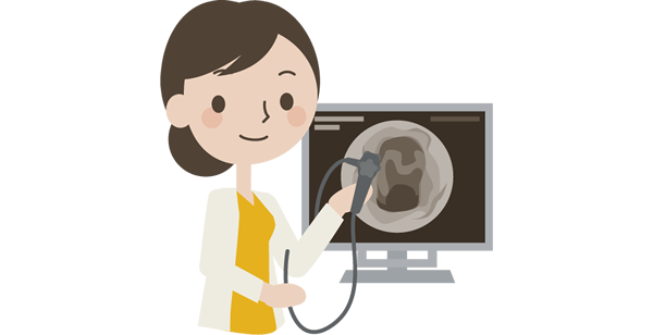女性医師による大腸内視鏡検査